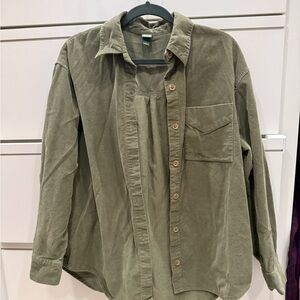 Wild Fable Olive Button Down Shirt